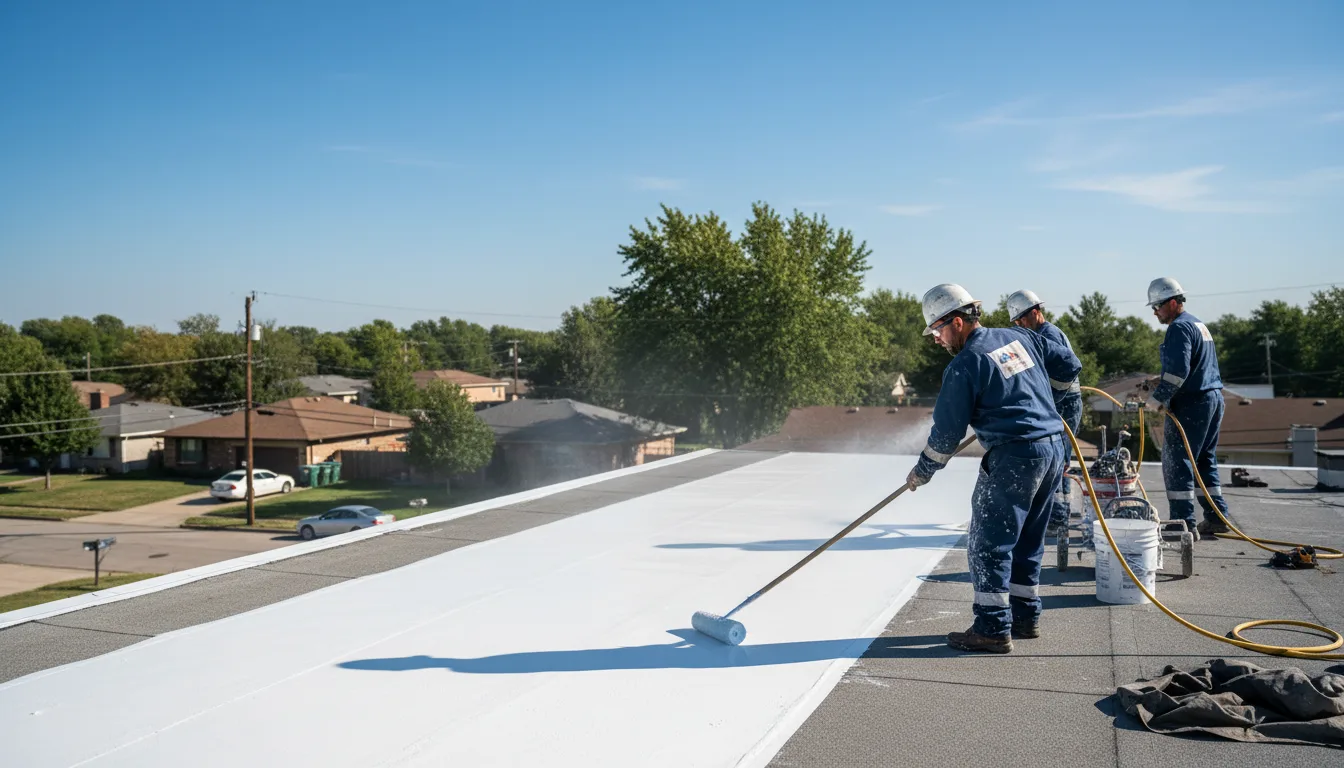 Commercial roof coating in Hazen, AR near me